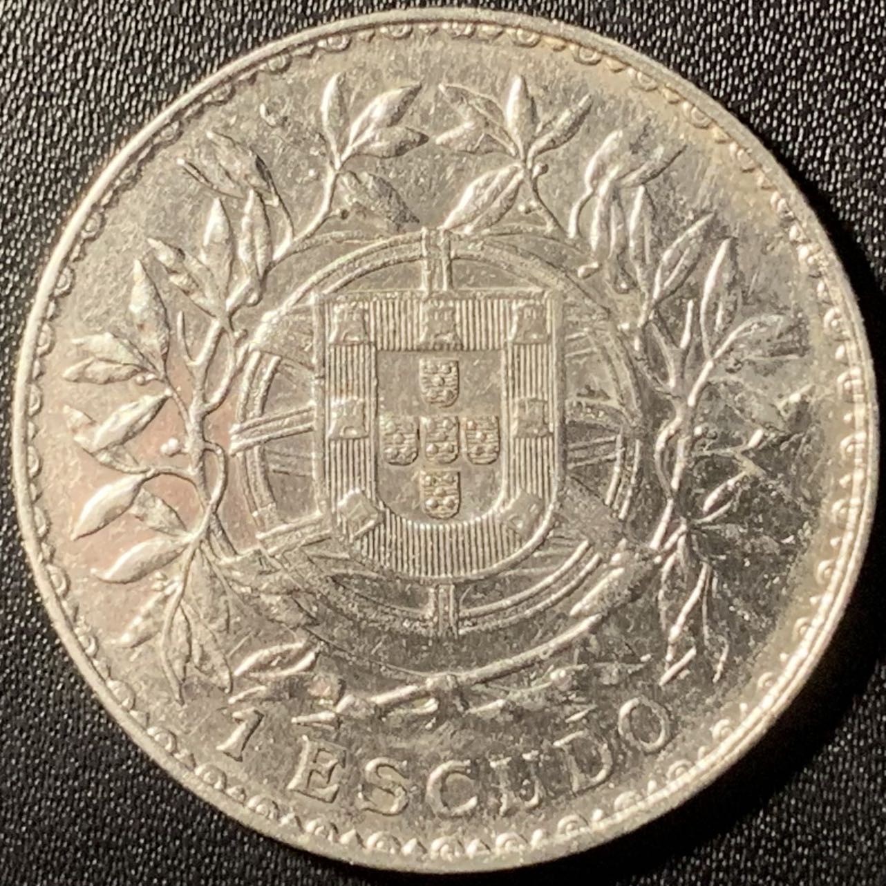 紫瑗钱币——第315期拍卖 葡萄牙 1916年 自由女神 1埃斯库多 25克 0.835银