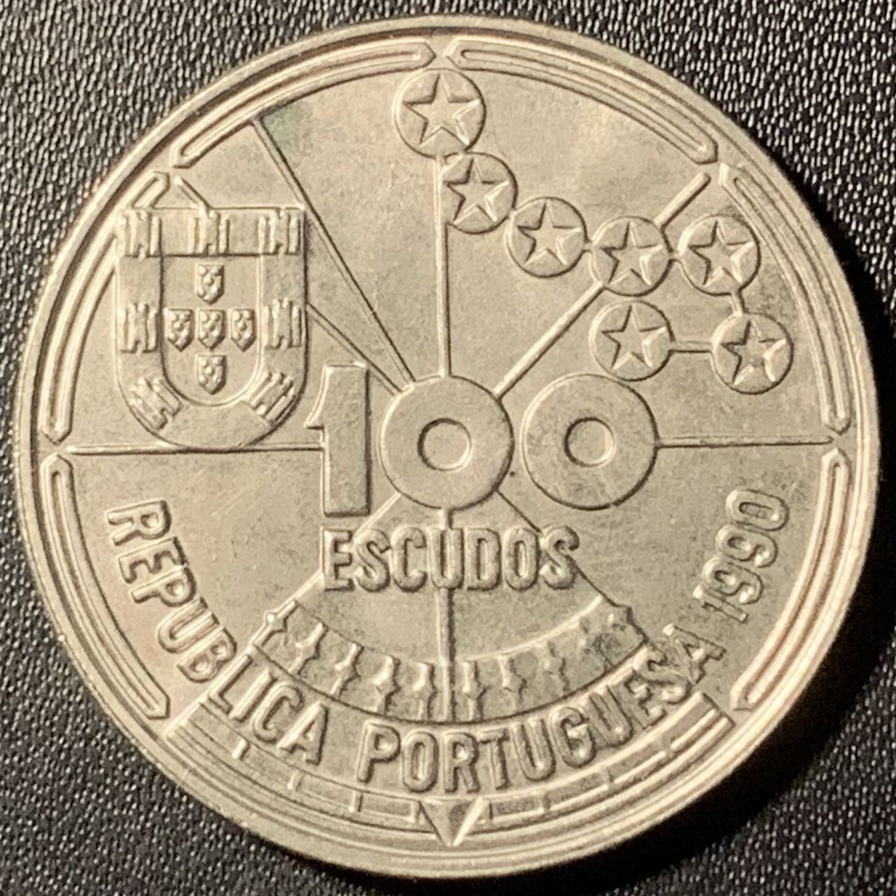 紫瑗钱币——第294期拍卖 葡萄牙 1990年 天文导航 100埃斯库多 纪念镍币