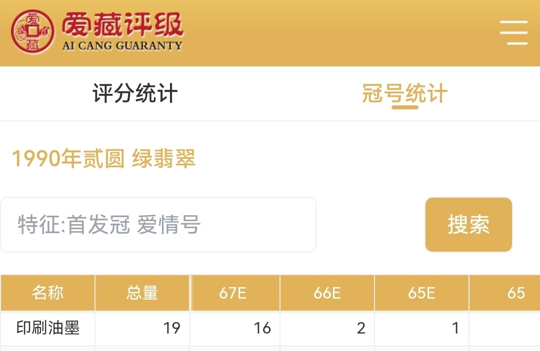 902DT83612895绿翡翠·印刷油墨，尾95，爱藏金标评级67EPQ⭐⭐⭐