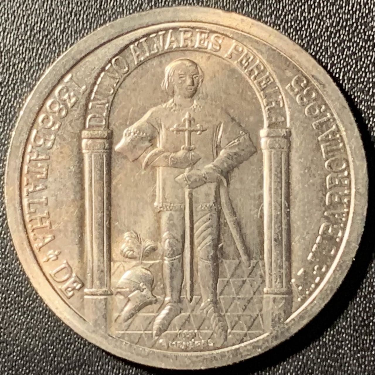 紫瑗钱币——第294期拍卖 葡萄牙 1985年 8月战争600周年 100埃斯库多 纪念镍币