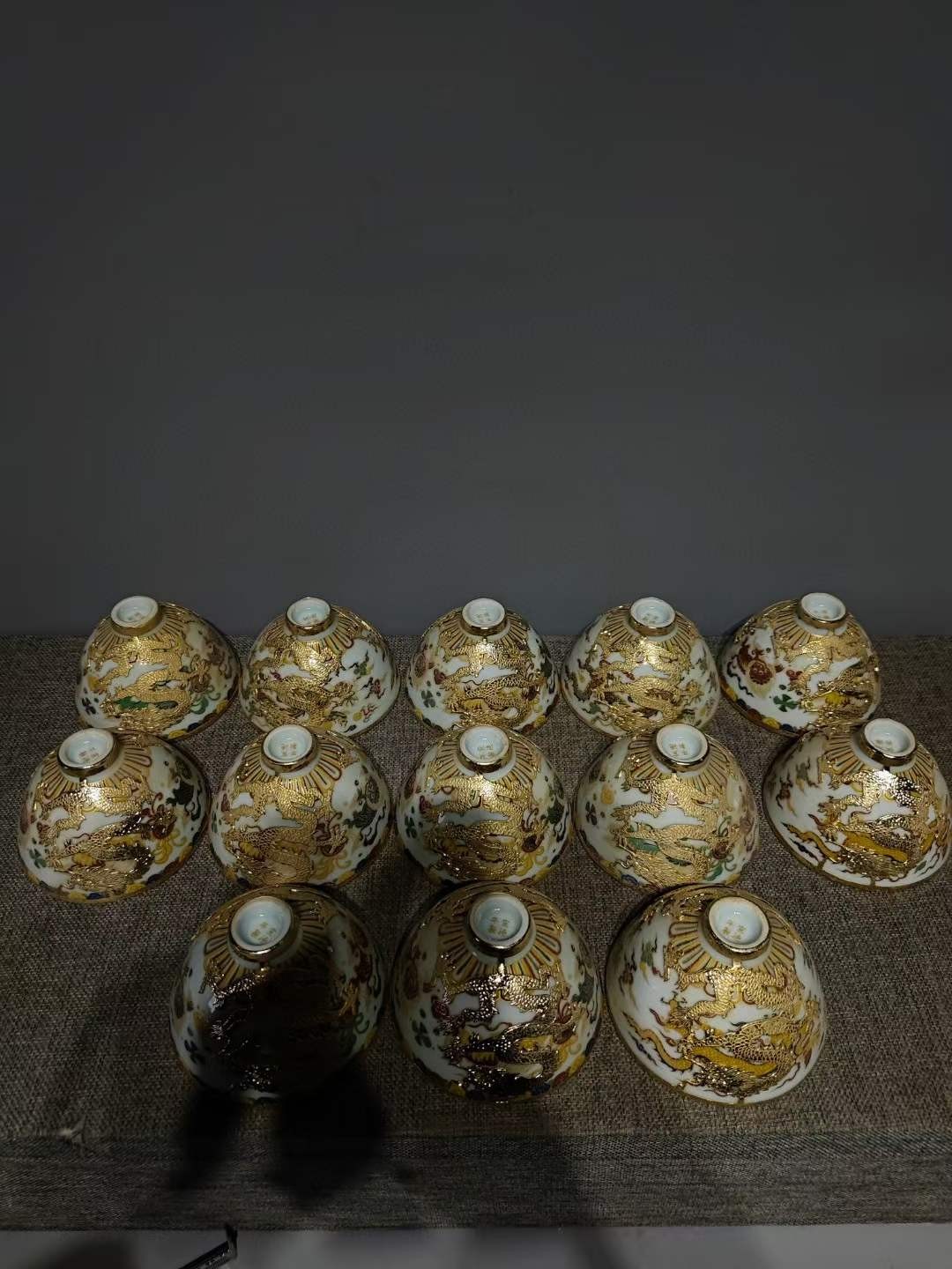 包金杯子13个，通走