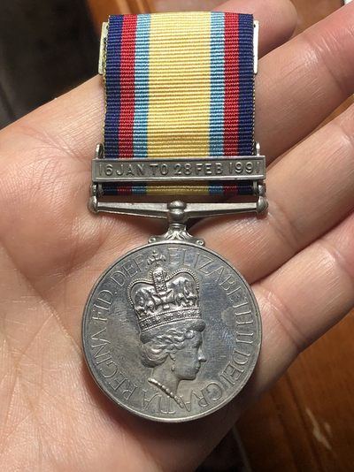 英国1991年海湾战争奖章，授予皇家空军 - 英国1991年海湾战争奖章，授予皇家空军