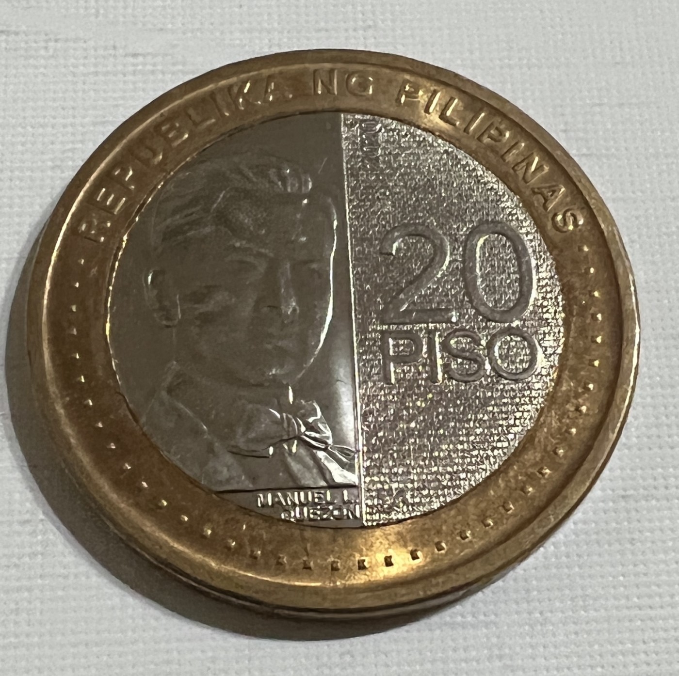 S&S Numismatic世界钱币-拍卖 第124期  菲律宾2020年 曼努埃尔·奎松 20比索双色币