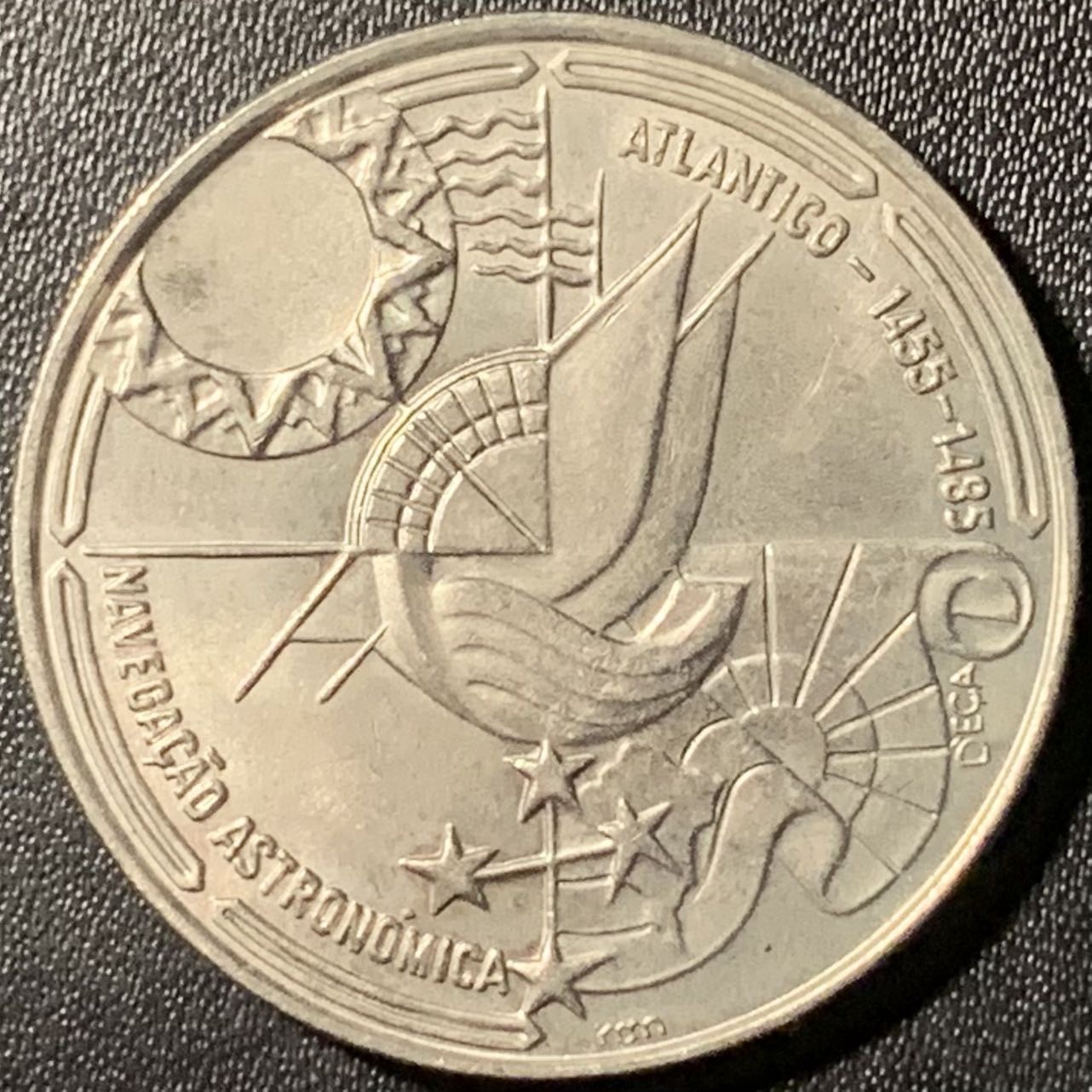 紫瑗钱币——第294期拍卖 葡萄牙 1990年 天文导航 100埃斯库多 纪念镍币