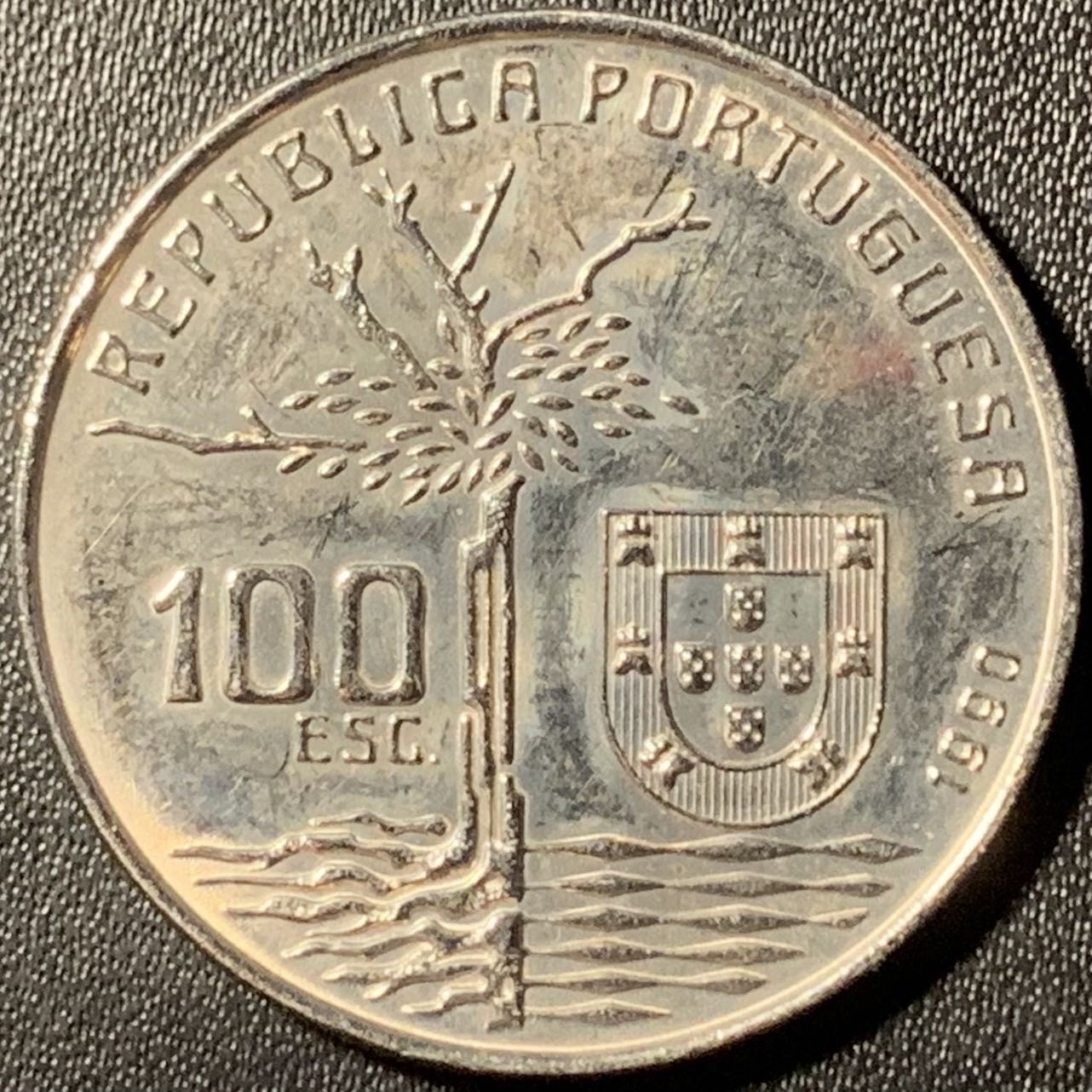 紫瑗钱币——第294期拍卖 葡萄牙 1990年 卡米洛·卡斯特洛·布兰科逝世100周年 100埃斯库多 纪念镍币