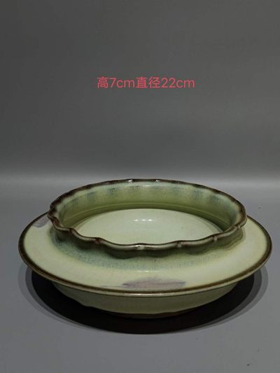 钧窑窑变异形洗 - 钧窑窑变异形洗