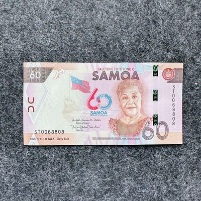 99th 🐰￥￥🇼🇸萨摩亚2023年60塔拉纸钞，纪念钞 - ST0068808