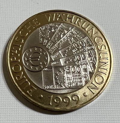 S&S Numismatic世界钱币-拍卖 第61期 - 奥地利1999年 欧洲货币联盟 50先令双色纪念币  克劳斯获奖币