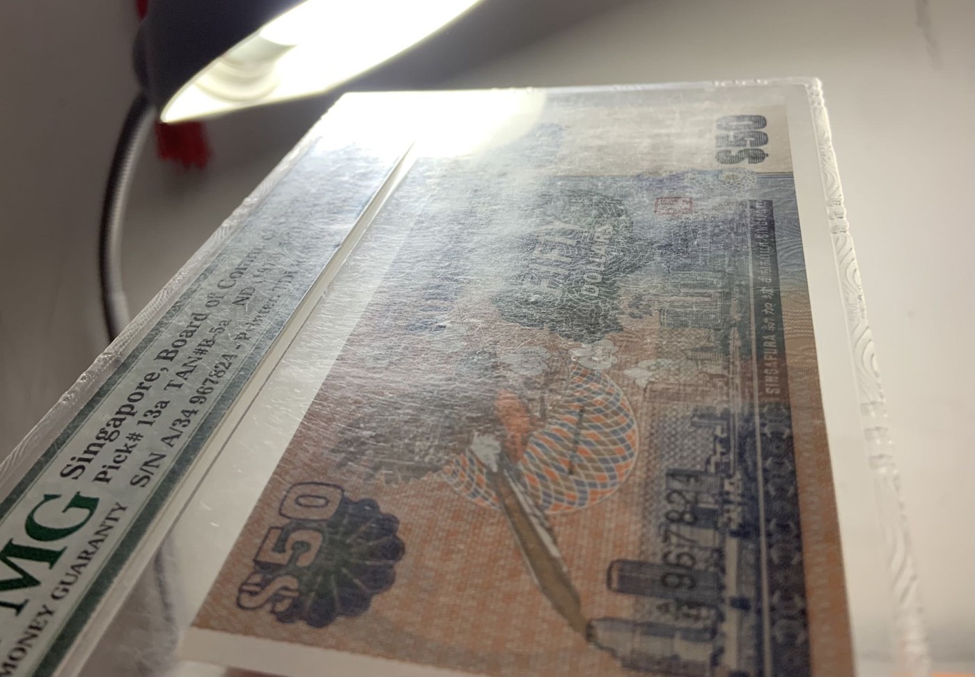 收藏联盟Quantum Auction 第281期拍卖  新加坡1976年50元 PMG65 少见初版