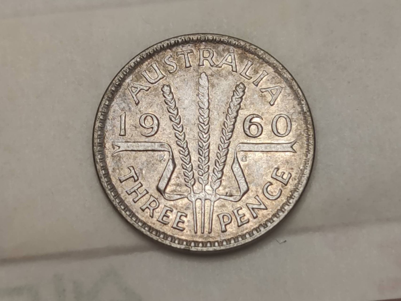 燕姐换藏第54场 1960年澳大利亚三便士小银币