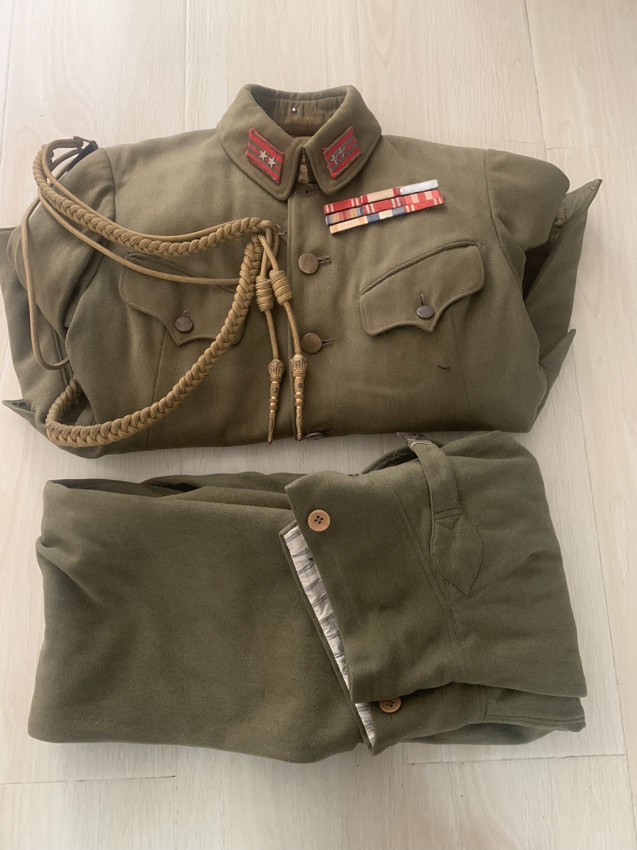 抗战收藏二战日军98式军服招五