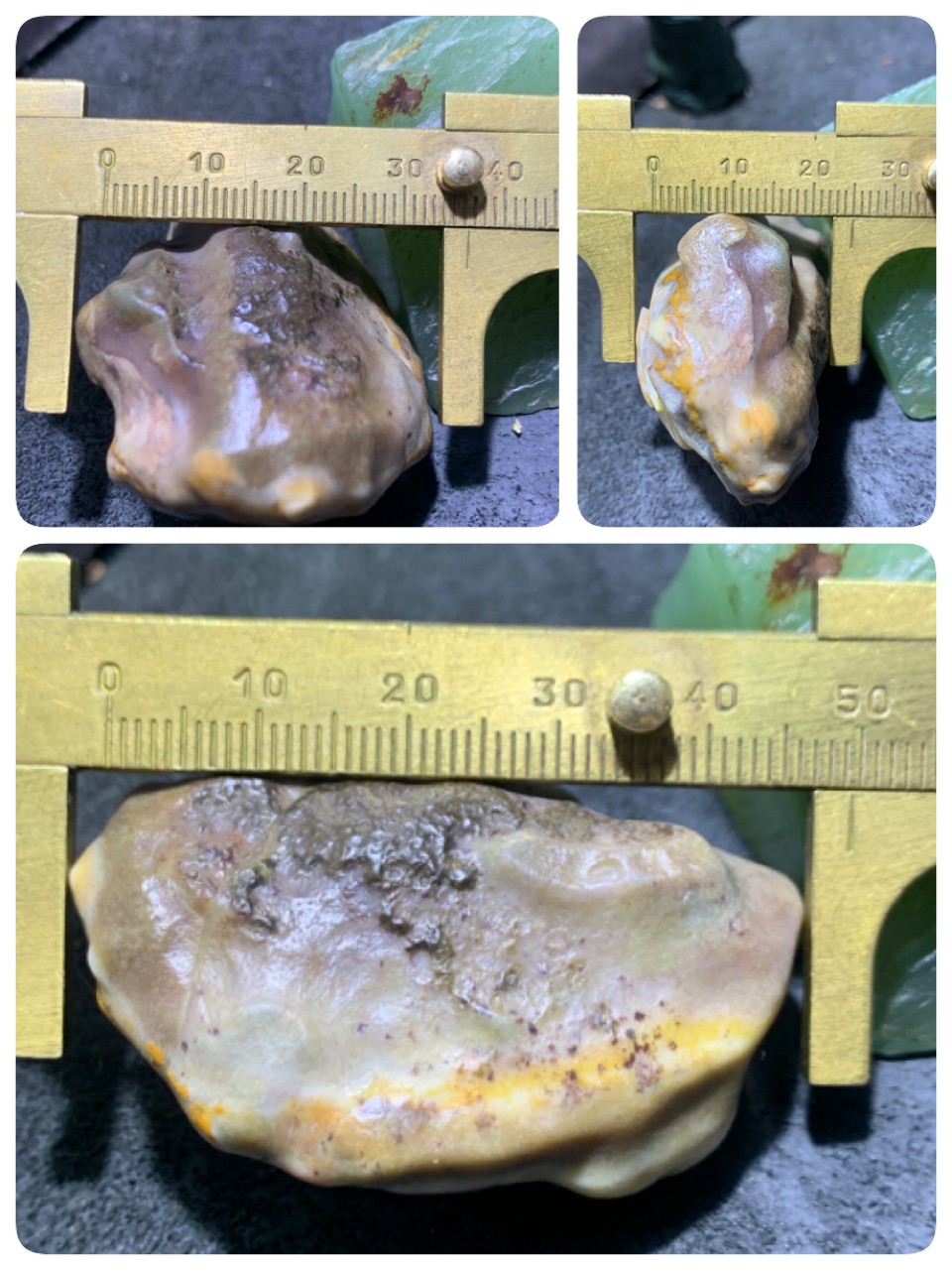 放福利！精美天然原皮阿拉善玛瑙原石手工雕刻锦字把件（吊坠）一颗，