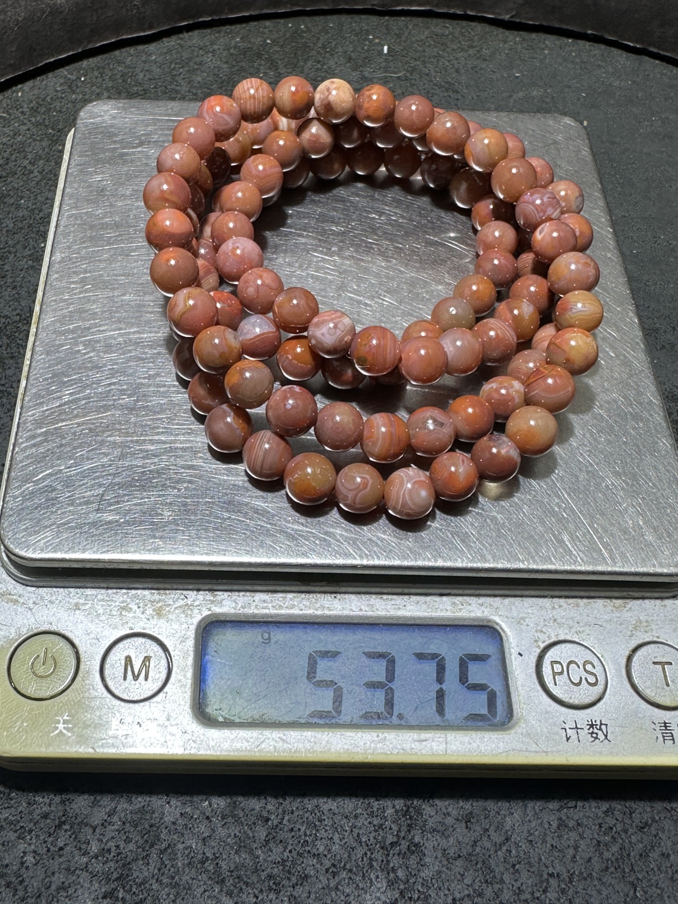 川料南红玛瑙108手串一条