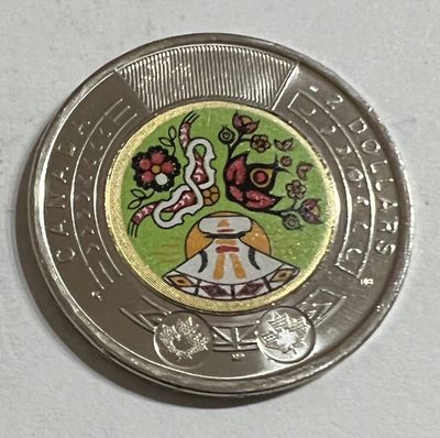 S&S Numismatic世界钱币-拍卖 第61期 - 加拿大2023年 科罗拉多州原住民 2加元双色纪念币 镀彩版
