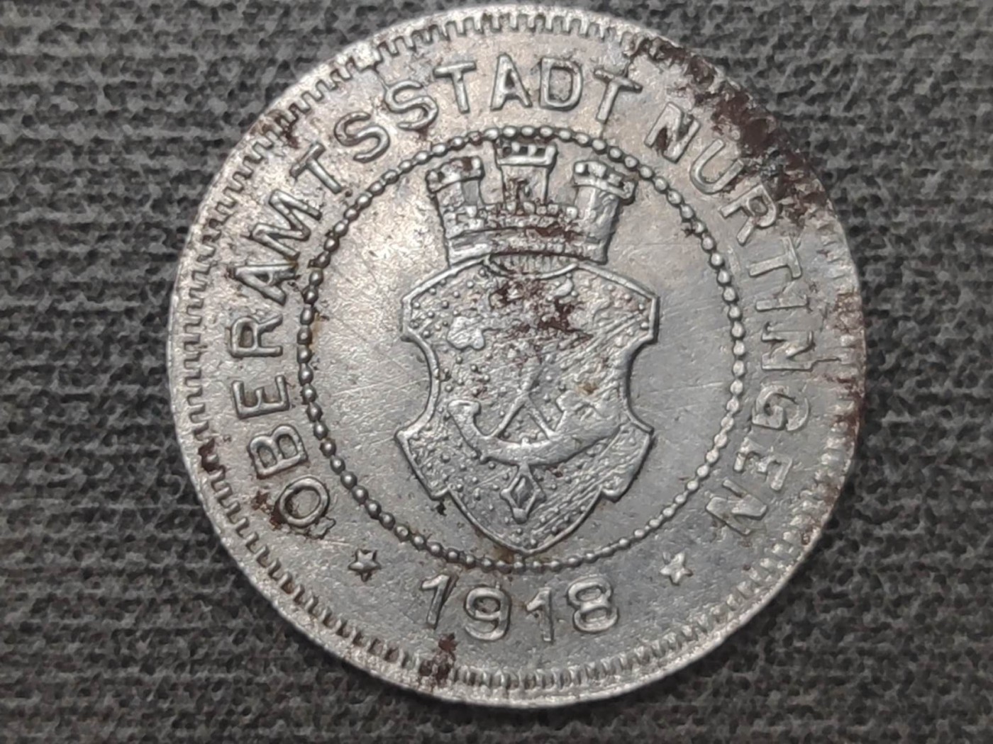 燕姐换藏第54场 1918年德国紧急货币10芬尼