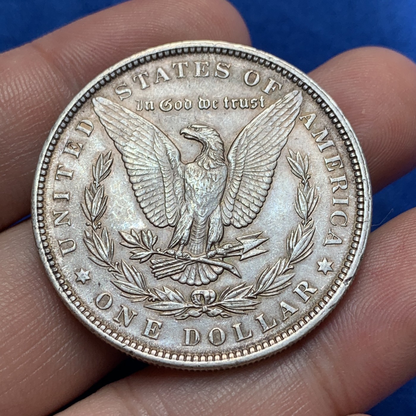 《竞宝斋》第189场-周日，周一 2场 (全场包邮) 美国1890年摩根银元 包浆老道 细节好