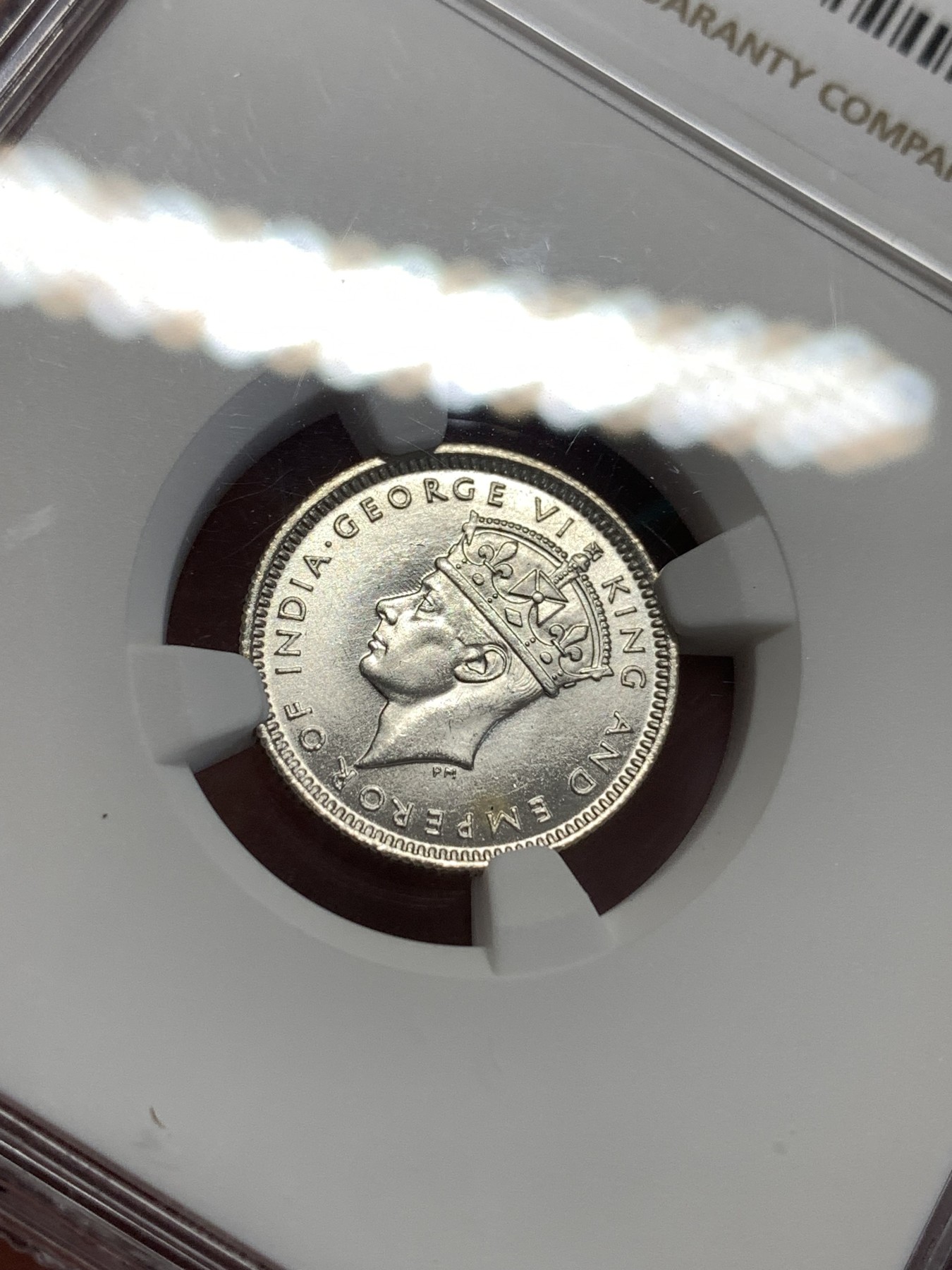 《竞宝斋》第189场-周日，周一 2场 (全场包邮) NGC-MS64 马来西亚1943年10分银币