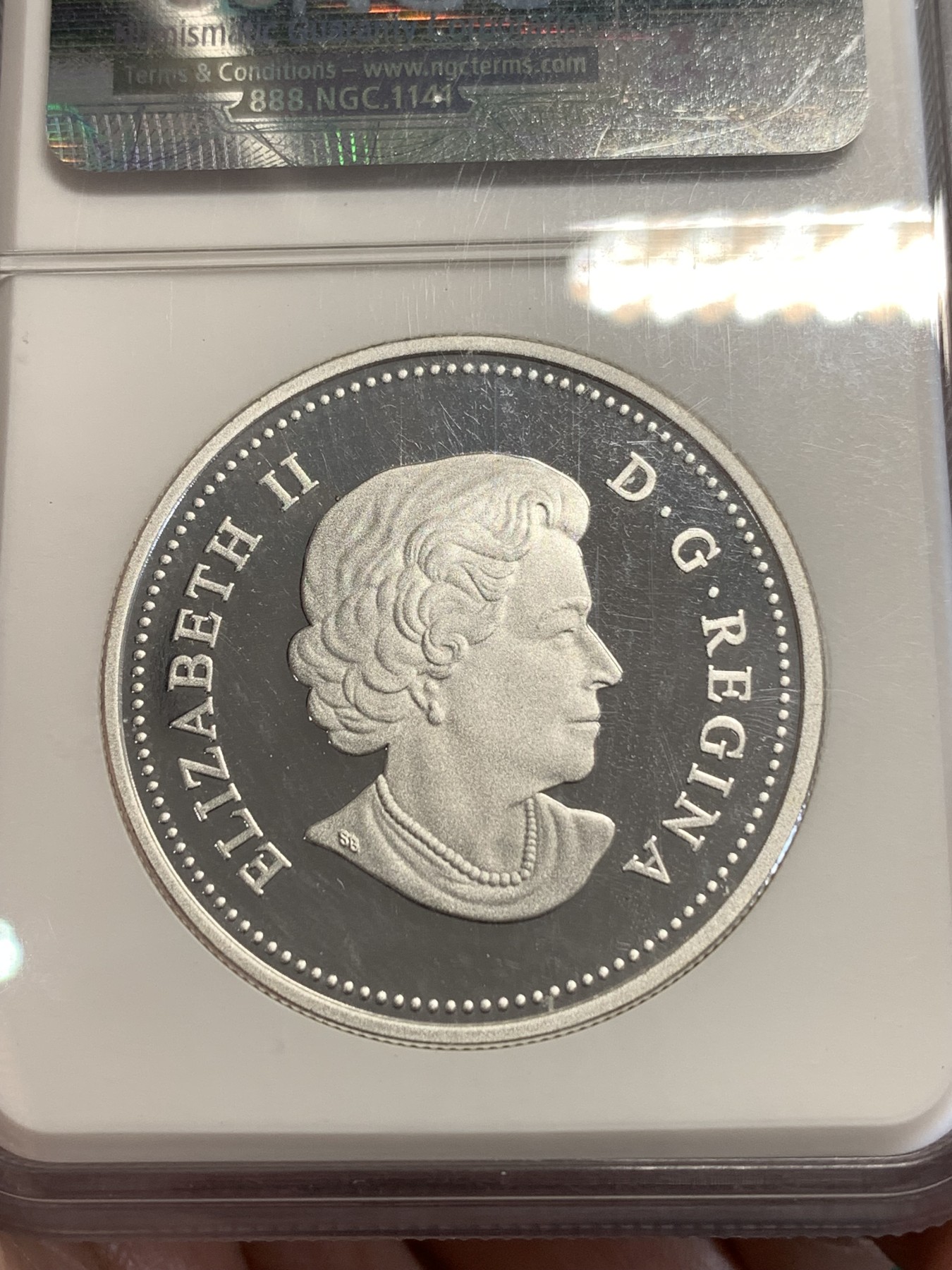 《竞宝斋》第189场-周日，周一 2场 (全场包邮) NGC PF70UC 加拿大2016星空系列彩银镶嵌币31.1g 999银 加厚盒装 满分 发行量八千多枚