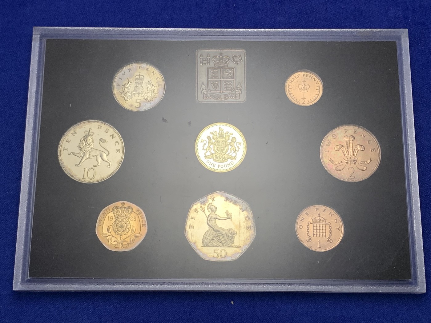 《竞宝斋》第189场-周日，周一 2场 (全场包邮) 英国1983年精制proof套币