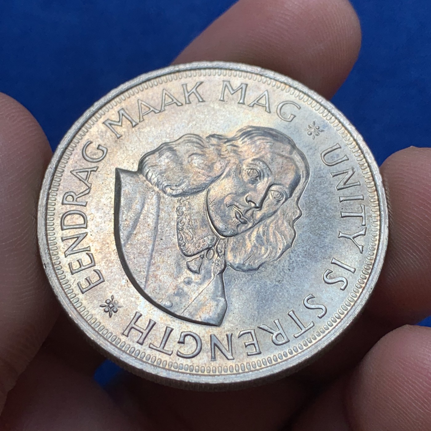 《竞宝斋》第189场-周日，周一 2场 (全场包邮) 南非 1964年 奔跑的跳羚 50分大银币 光好