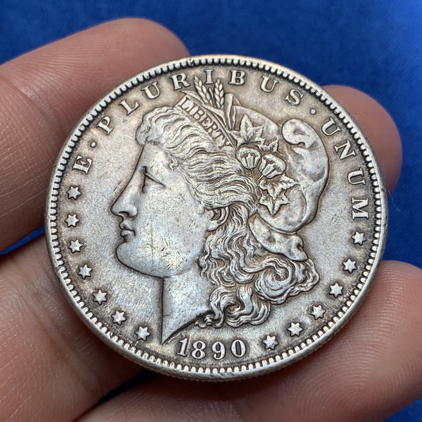 《竞宝斋》第189场-周日，周一 2场 (全场包邮) 美国1890年摩根银元 包浆老道 细节好