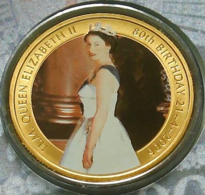 第16次拍卖--英联邦领土硬币、精制银币、纪念币，纸钞 - Australian Perth Mint 2006 50th annyversary of Annigoni Portrait - 80th Birthday Queen Elizabeth II 