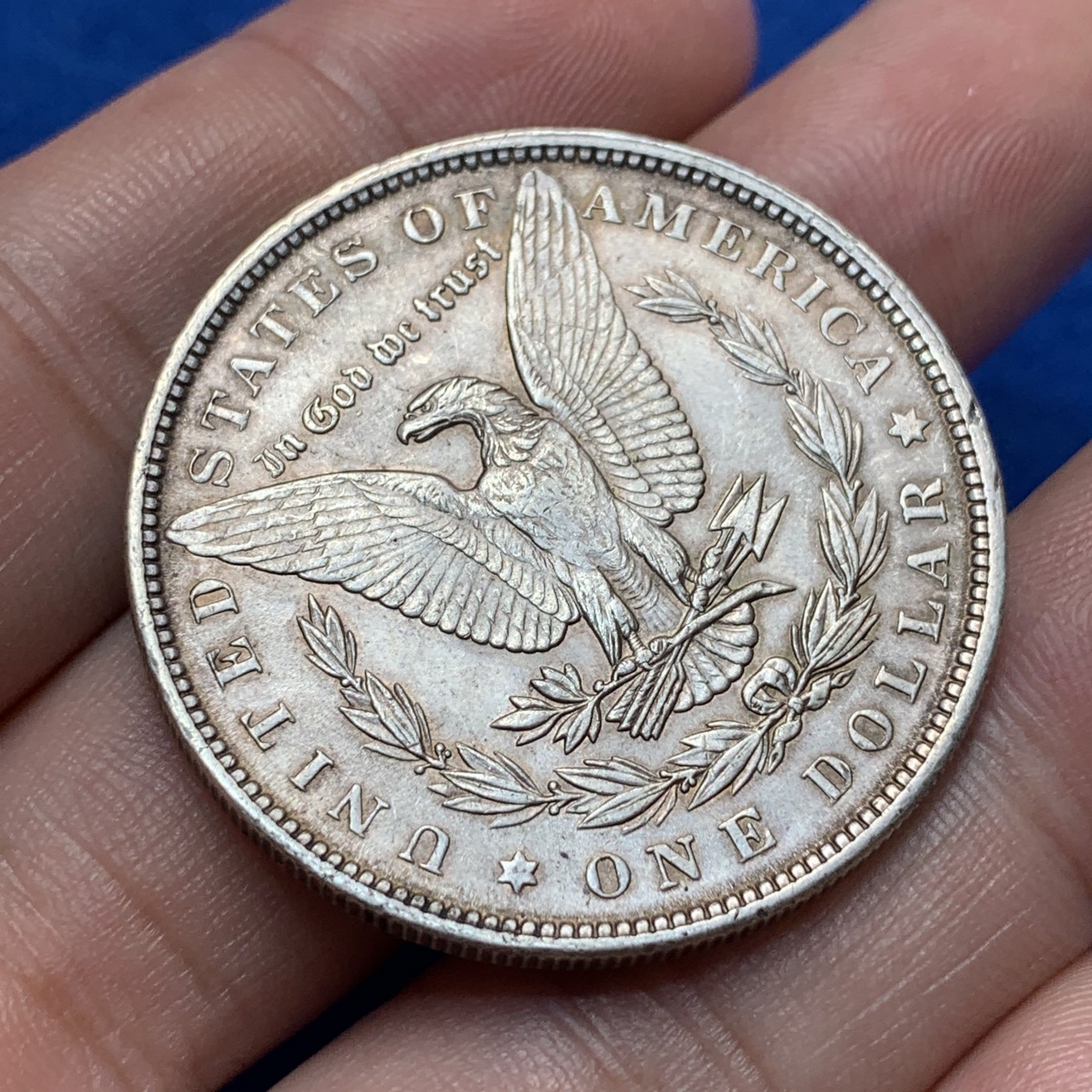 《竞宝斋》第189场-周日，周一 2场 (全场包邮) 美国1890年摩根银元 包浆老道 细节好