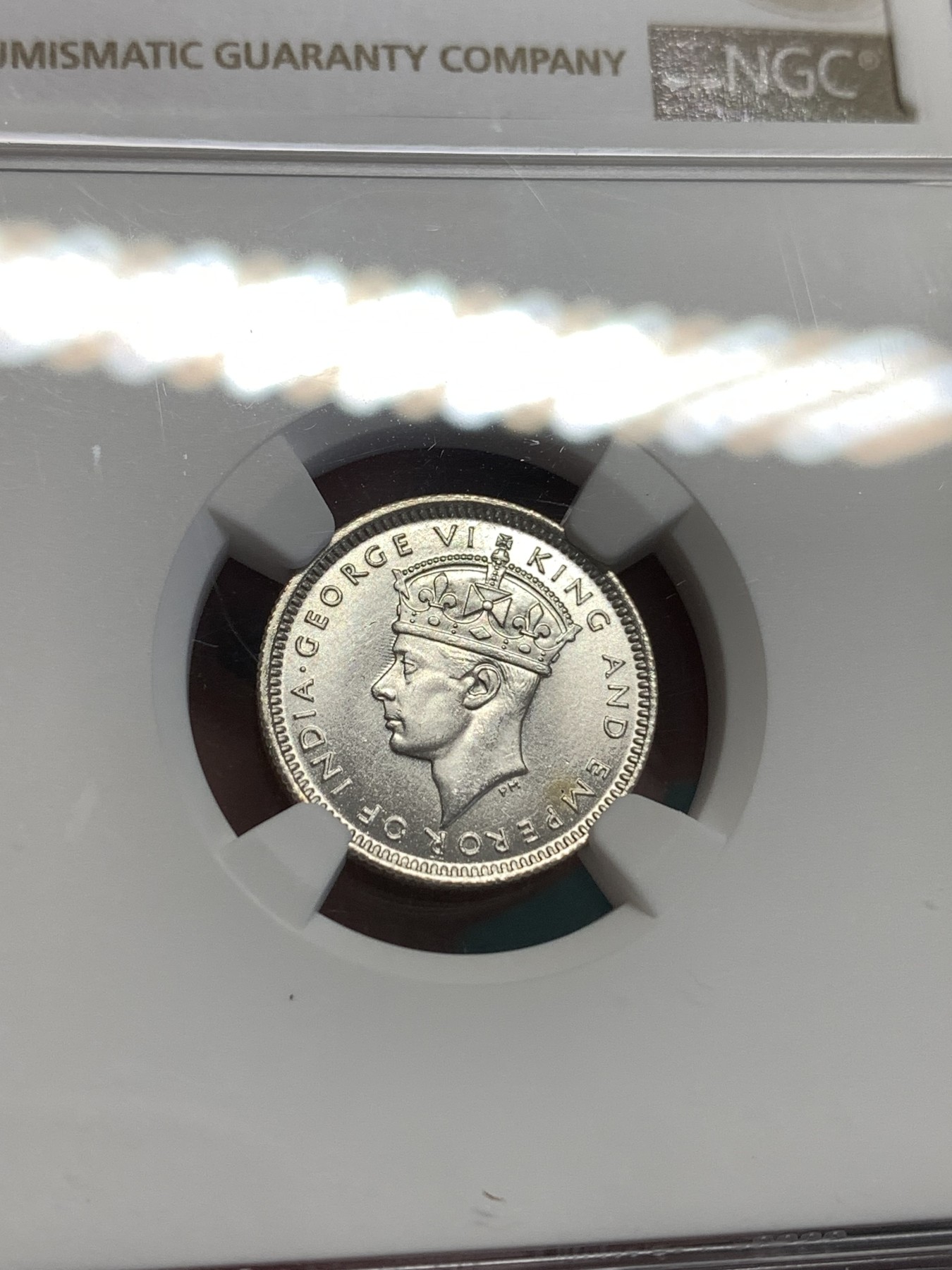 《竞宝斋》第189场-周日，周一 2场 (全场包邮) NGC-MS64 马来西亚1943年10分银币