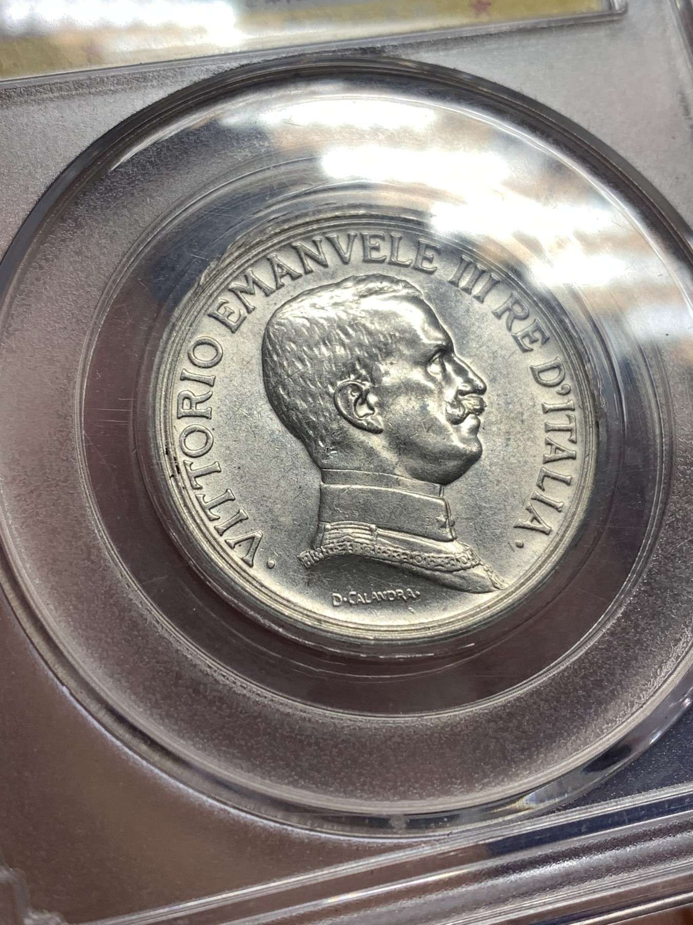 《竞宝斋》第189场-周日，周一 2场 (全场包邮) 公博 MS63 意大利2里拉马车银币 品相不错 高点都在