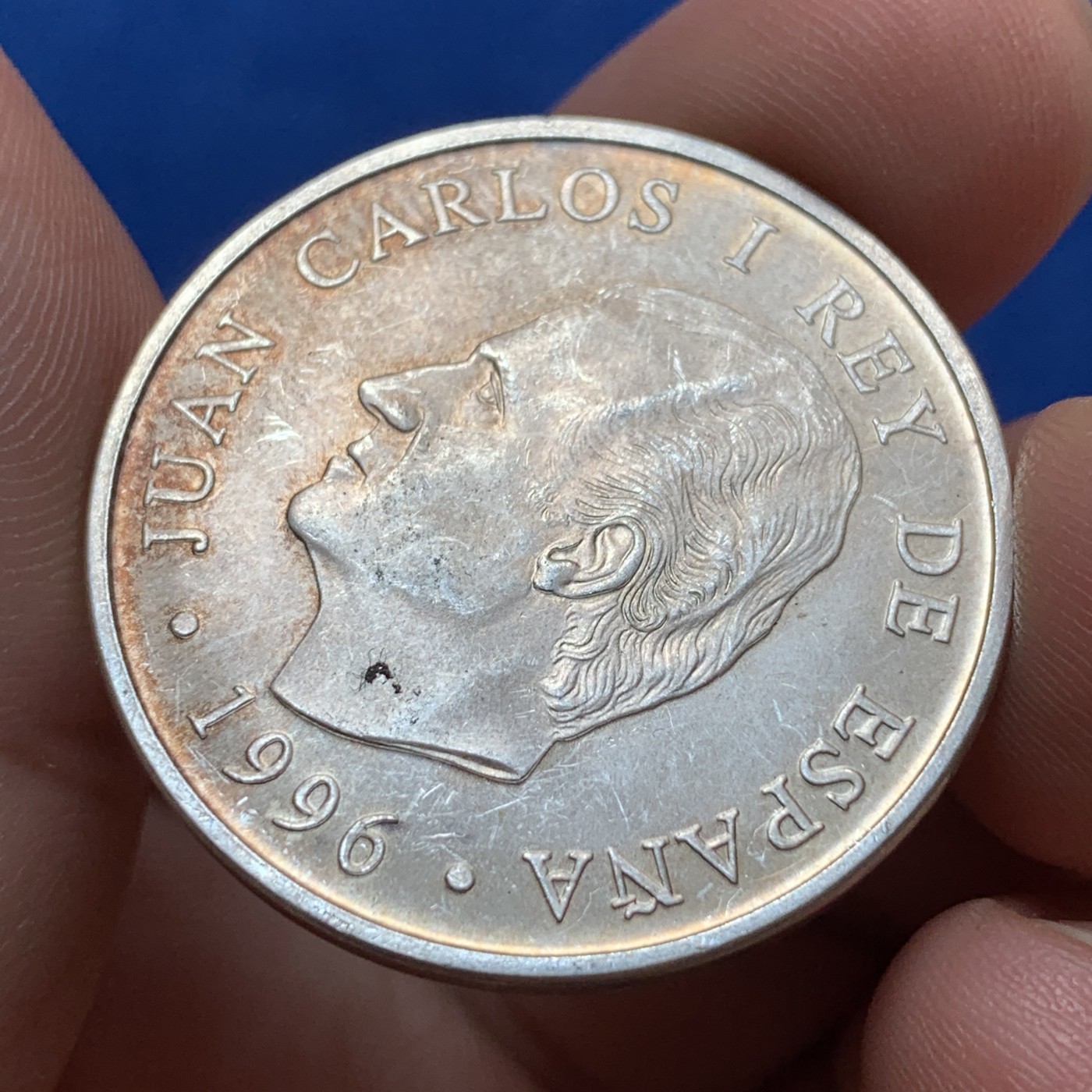 《竞宝斋》第189场-周日，周一 2场 (全场包邮) 西班牙1996年画家戈雅 2000比塞塔大银币 18克 925银