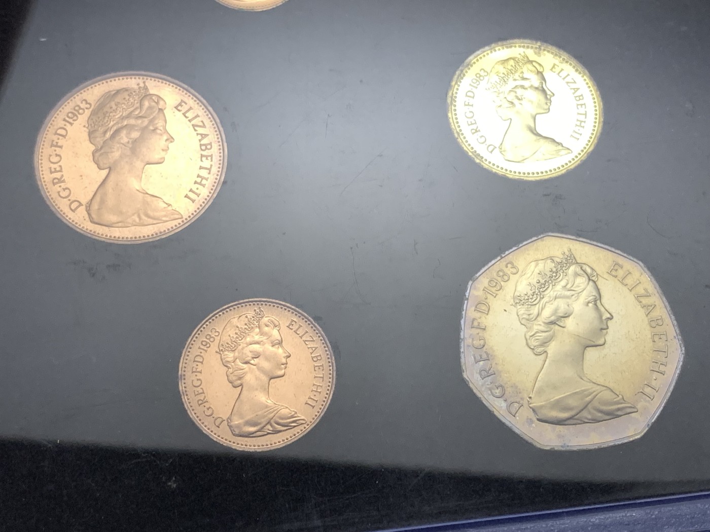 《竞宝斋》第189场-周日，周一 2场 (全场包邮) 英国1983年精制proof套币