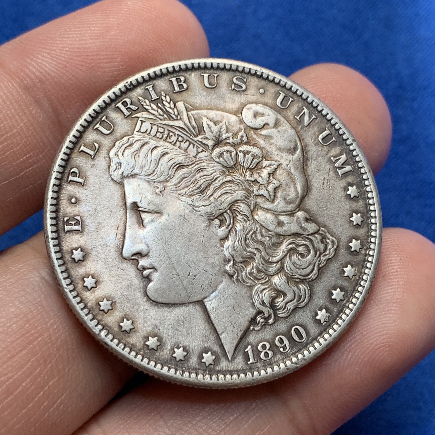 《竞宝斋》第189场-周日，周一 2场 (全场包邮) 美国1890年摩根银元 包浆老道 细节好