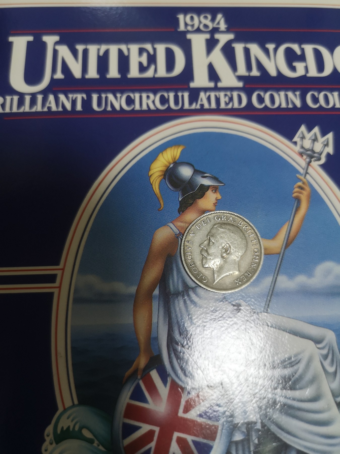 长老汇第30场威廉明娜老银币拍卖 1920英国乔治五世6便士银币