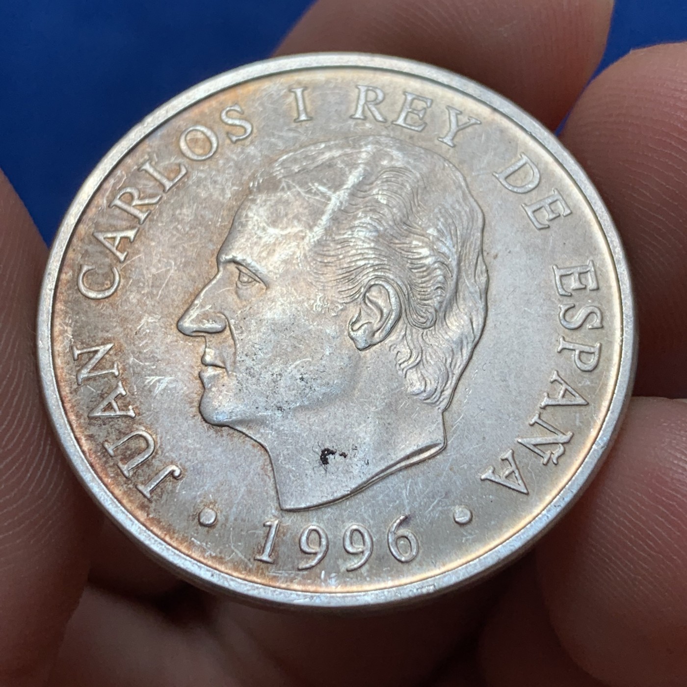 《竞宝斋》第189场-周日，周一 2场 (全场包邮) 西班牙1996年画家戈雅 2000比塞塔大银币 18克 925银