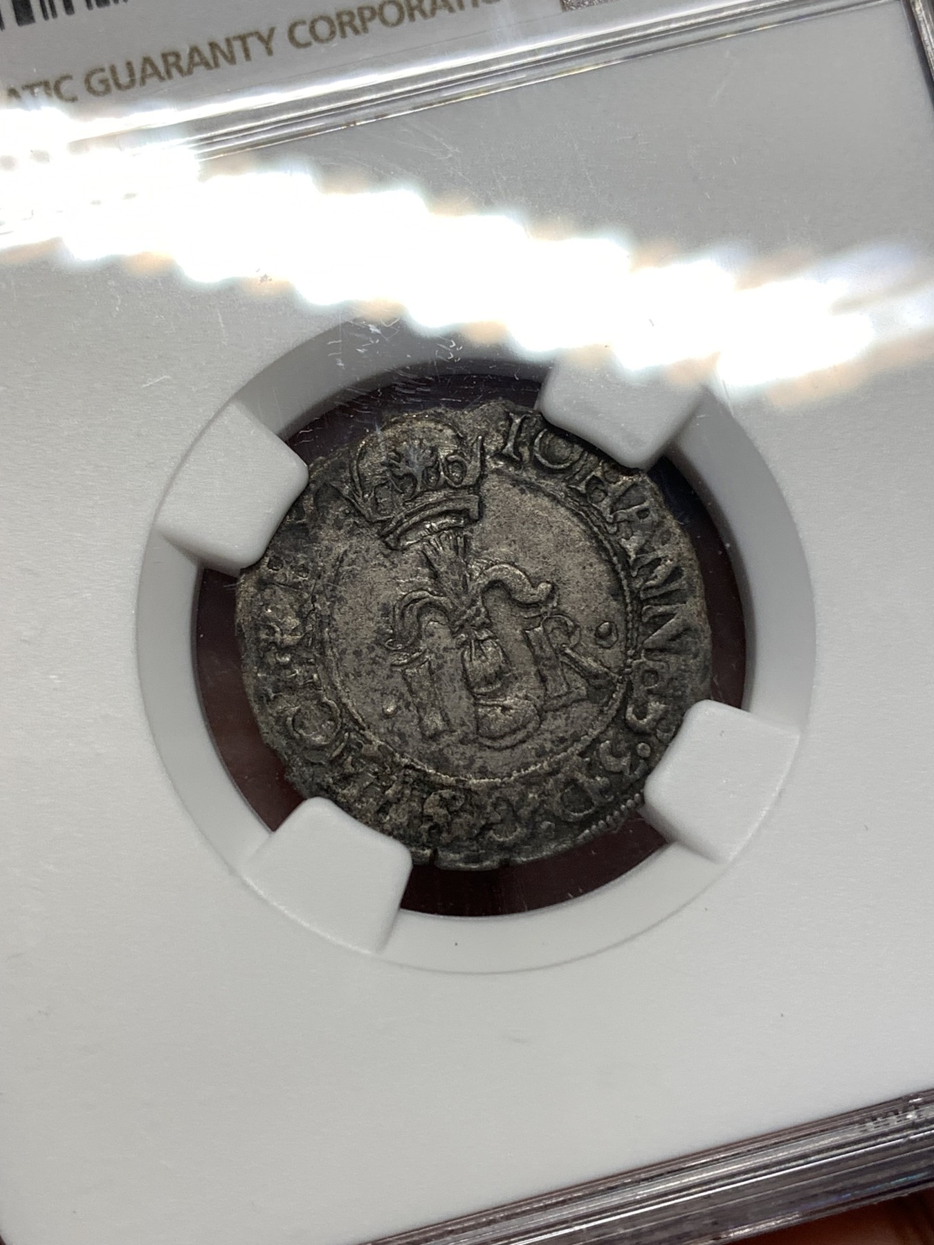 《竞宝斋》第189场-周日，周一 2场 (全场包邮) NGC XFD 瑞典1583年 国王约翰三世 1/2欧 银币 打制清晰 包浆也好 分给的太低了