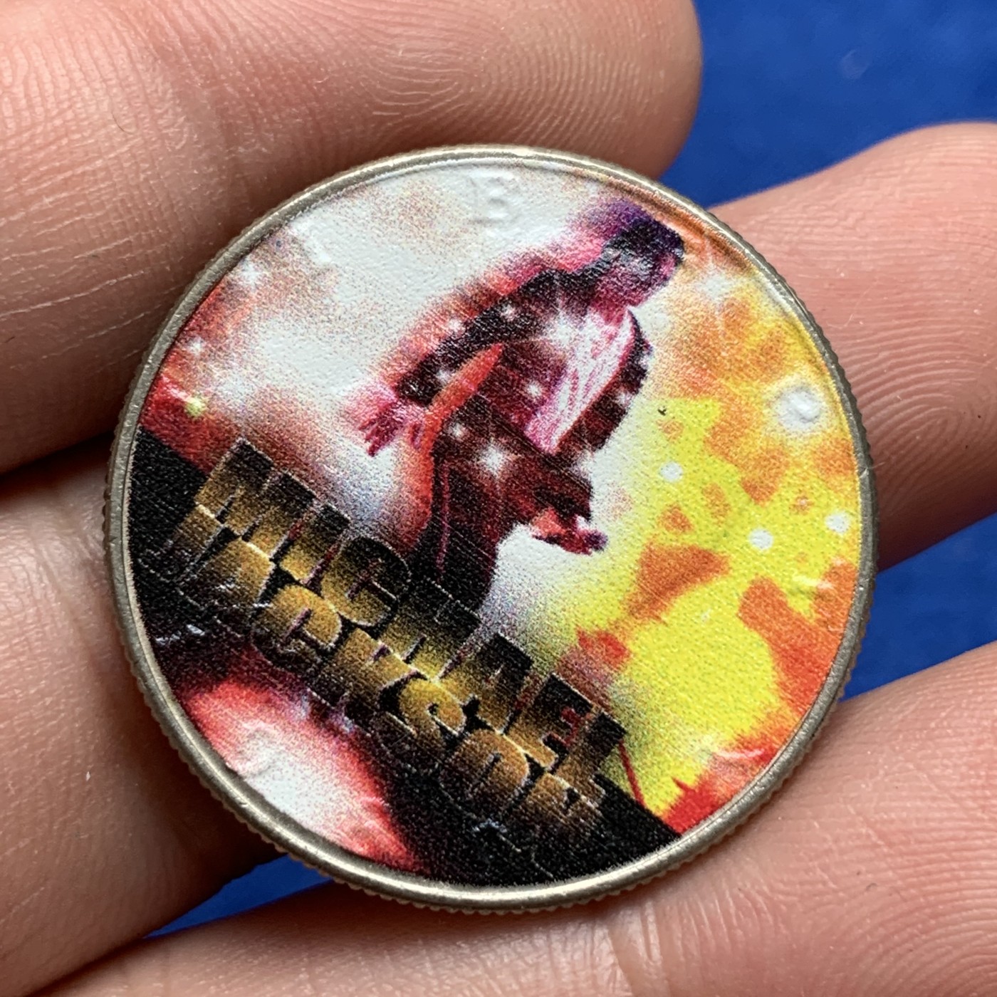 《竞宝斋》第189场-周日，周一 2场 (全场包邮) 美国1989年肯尼迪半美元 迈克尔杰克逊彩绘版