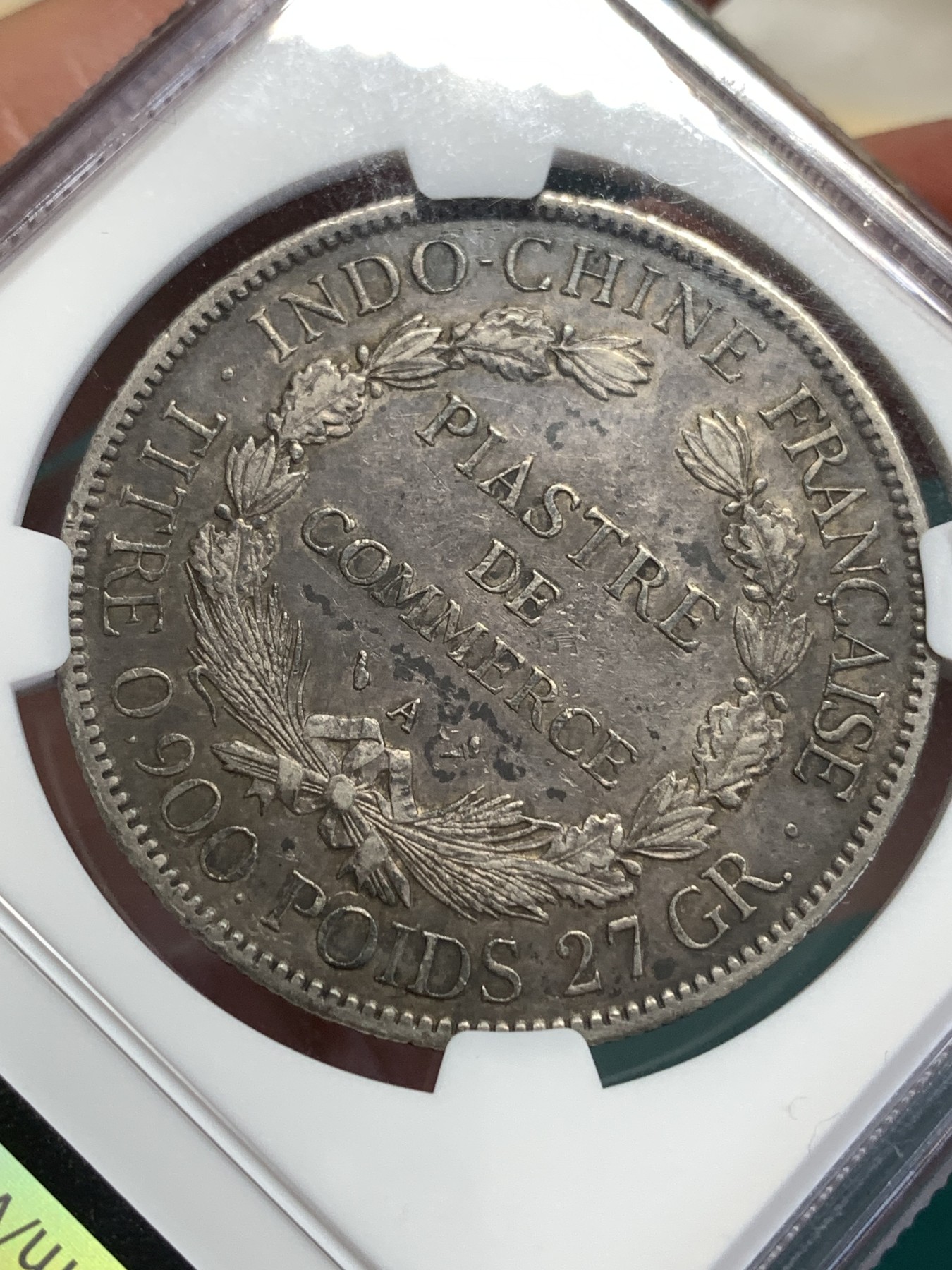 《竞宝斋》第189场-周日，周一 2场 (全场包邮) NGC XF45 法属印支1907坐洋一元银币