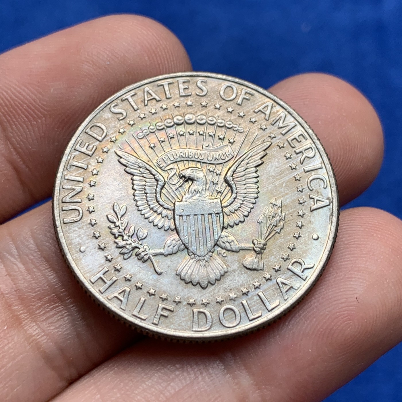 《竞宝斋》第189场-周日，周一 2场 (全场包邮) 美国1989年肯尼迪半美元 迈克尔杰克逊彩绘版