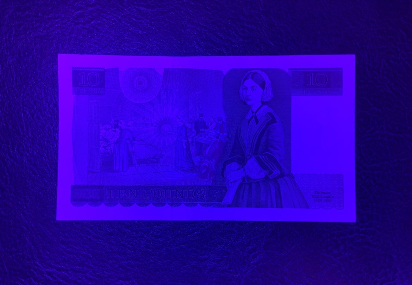 收藏联盟Quantum Auction 第281期拍卖  英国1988-91年10镑 品相UNC 边角瑕疵 细节如图 近代护理学奠基人 南丁格尔
