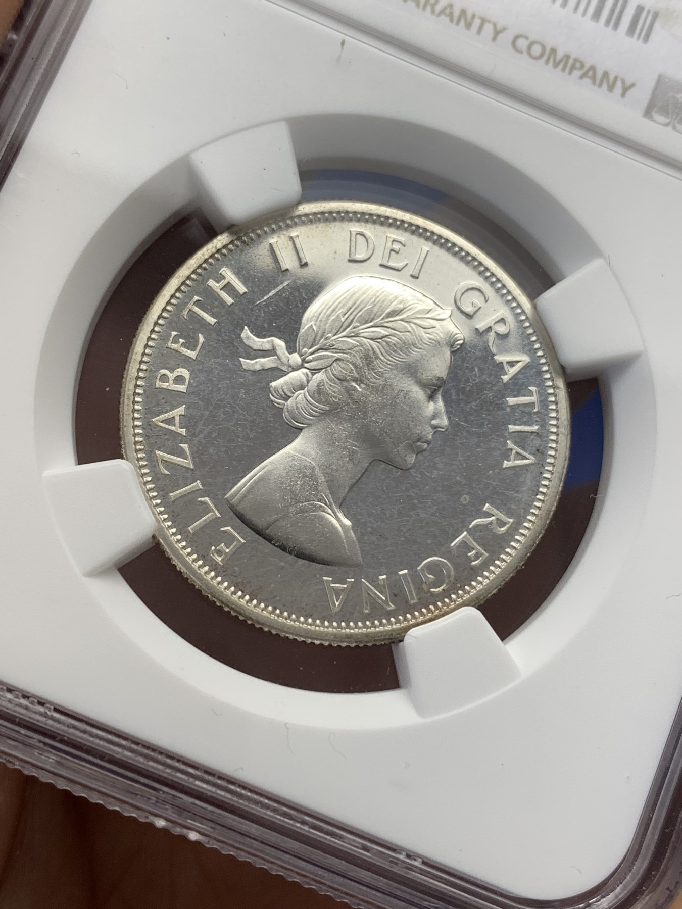 《竞宝斋》第189场-周日，周一 2场 (全场包邮) NGC PL66 加拿大1964年50分银币