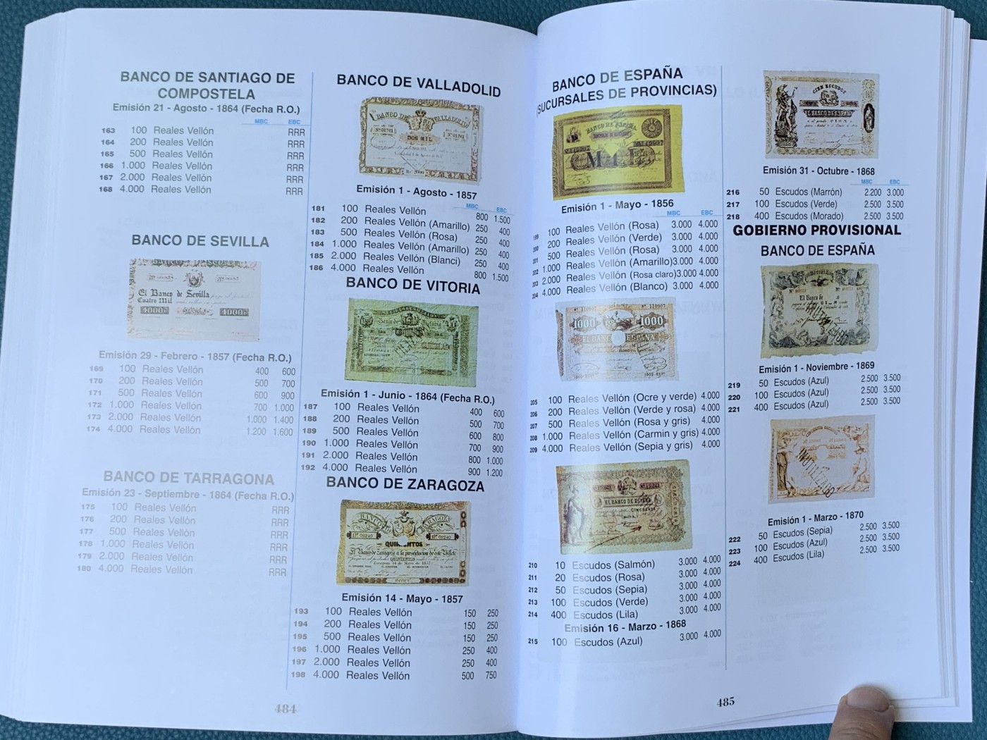 《竞宝斋》第189场-周日，周一 2场 (全场包邮) 西班牙 2023年 钱币目录 包含属地，本土，现代币，纸币。527页的厚度。值得拥有