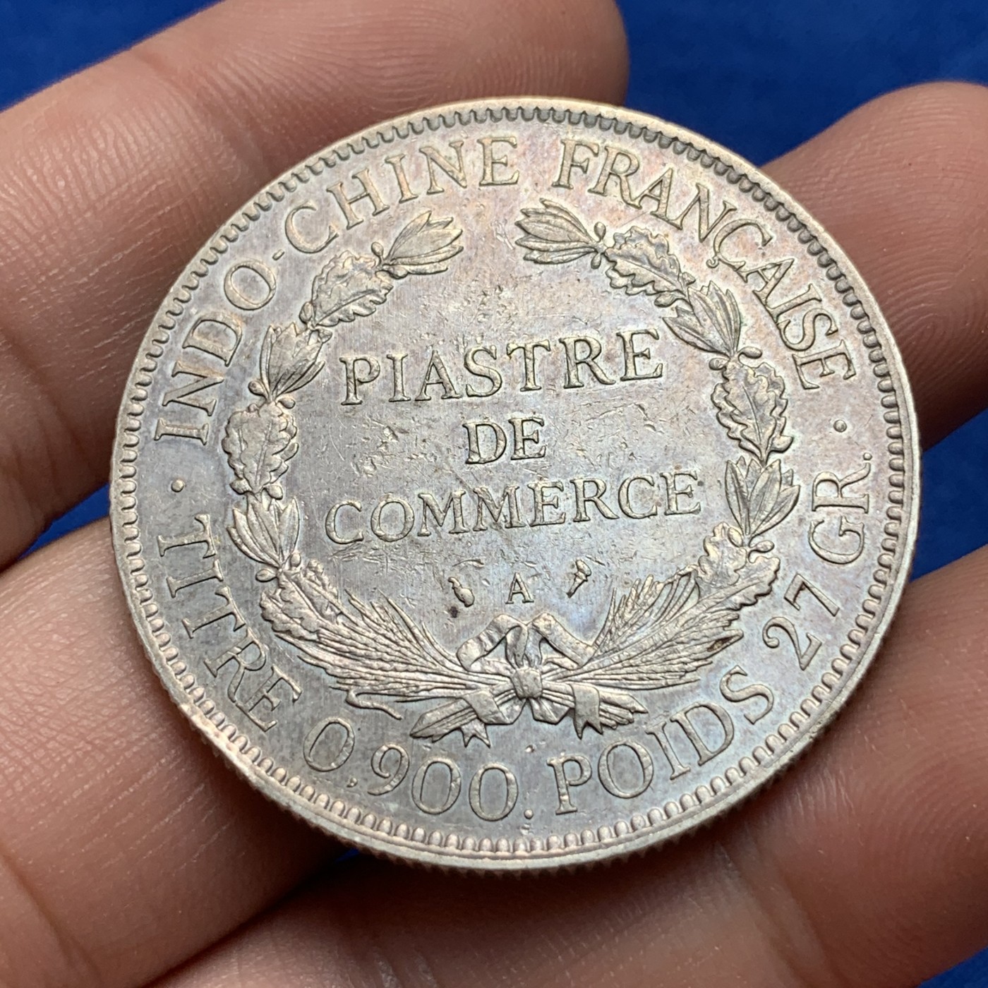 《竞宝斋》第189场-周日，周一 2场 (全场包邮) 法属印支坐洋1909年一皮阿斯特  好状态  磨损少