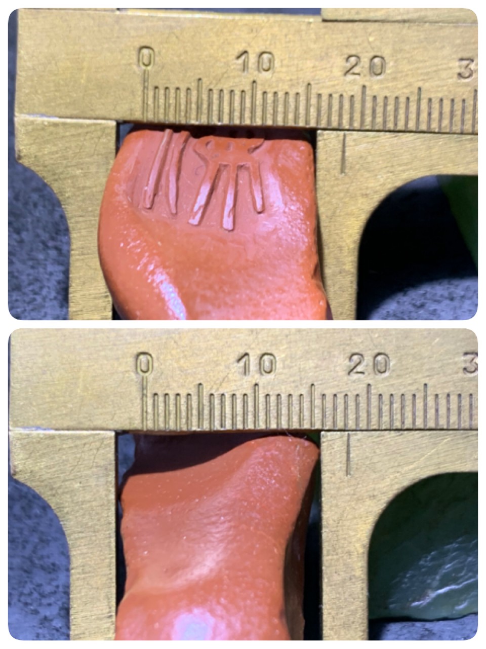 精美戈壁红碧玉手工雕刻佛字把件（吊坠)一个！