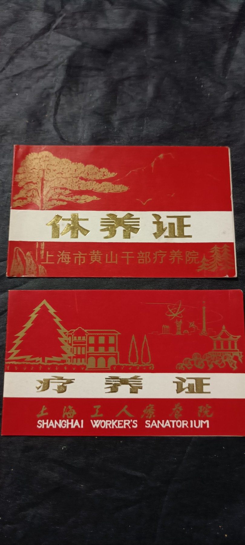 全场0起0押金！50个拍品随便拍 两张干部疗养证