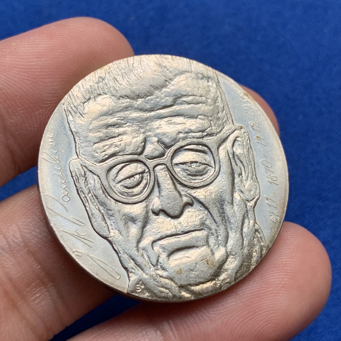 《竞宝斋》第190场-周日，周一 2场 (全场包邮) 芬兰1970年10马克银币 22.7克 帕西基维诞生百年纪念。