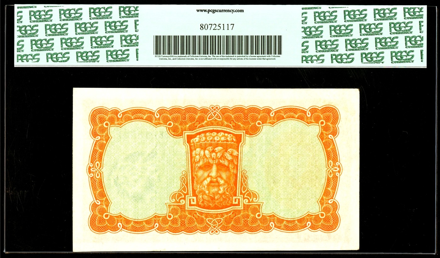 【Blue Auction】✨世界纸币精拍第360期【精】——Irish Free State 【P1Ab 唯一冠军分 拉弗雷夫人初版 珍品 自由与独立的象征】爱尔兰自由邦 1932年10先令 PCGS40EPQ 绿标 原票罕见  Currency Commission Irish Free State发行特定历史产物 非后期七八十年代爱尔兰共和国发行版本 