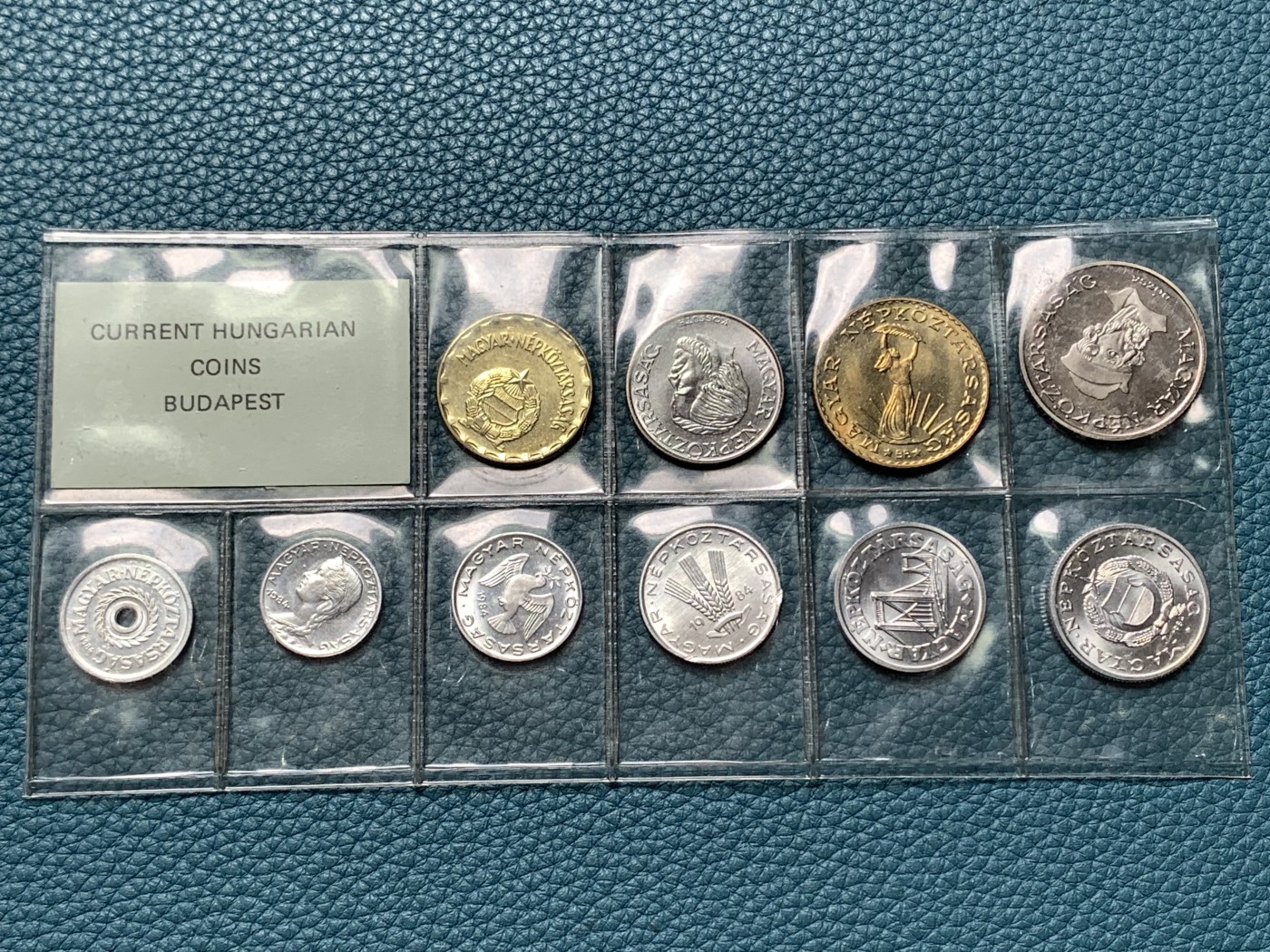 《竞宝斋》第190场-周日，周一 2场 (全场包邮) 匈牙利1984年流通硬币清年版10枚套少见