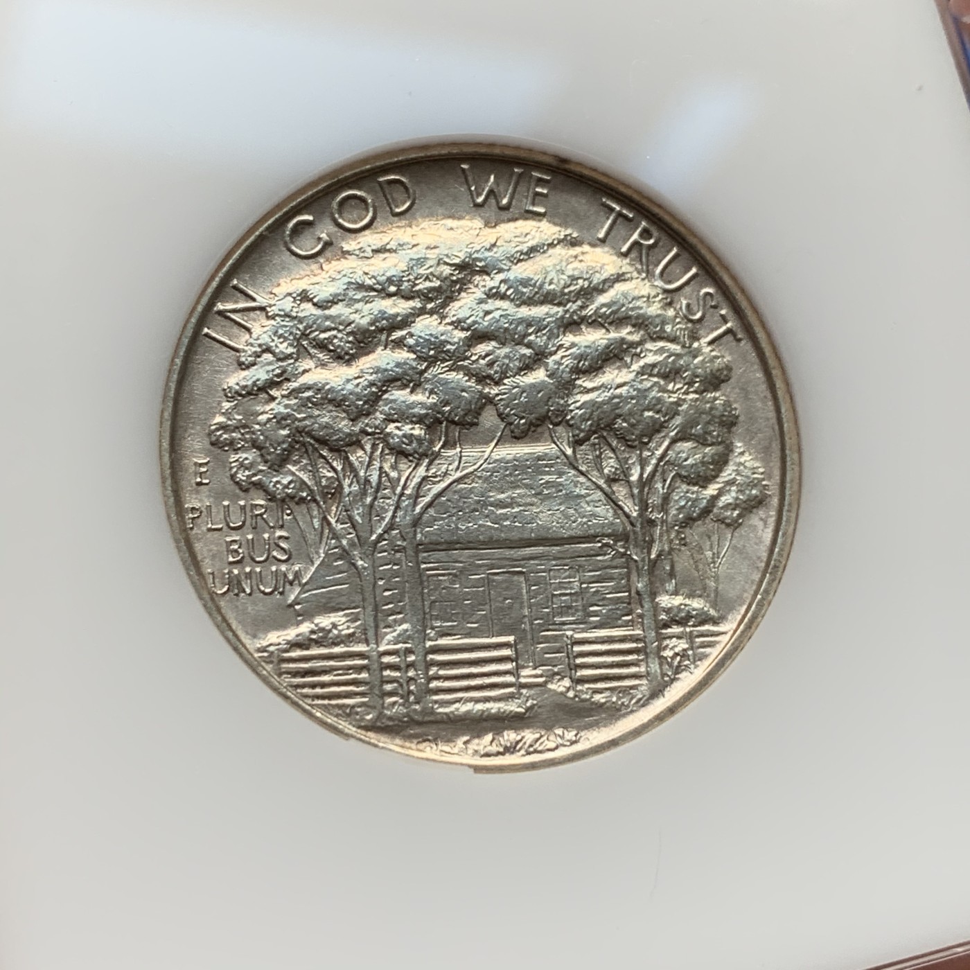 《竞宝斋》第190场-周日，周一 2场 (全场包邮) 美国1922年格兰特将军半美 纪念银币 热门的50美分品种 带亚克力盒