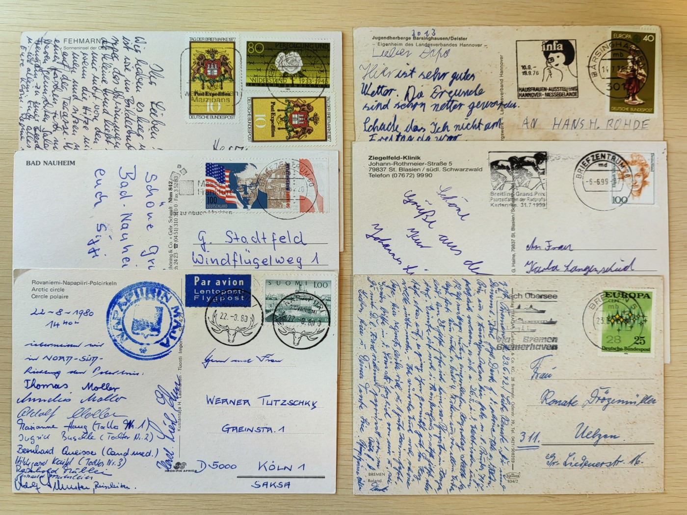 老掉牙明信片组合专场（10年代至00年代） 城市的摄影（实寄封）