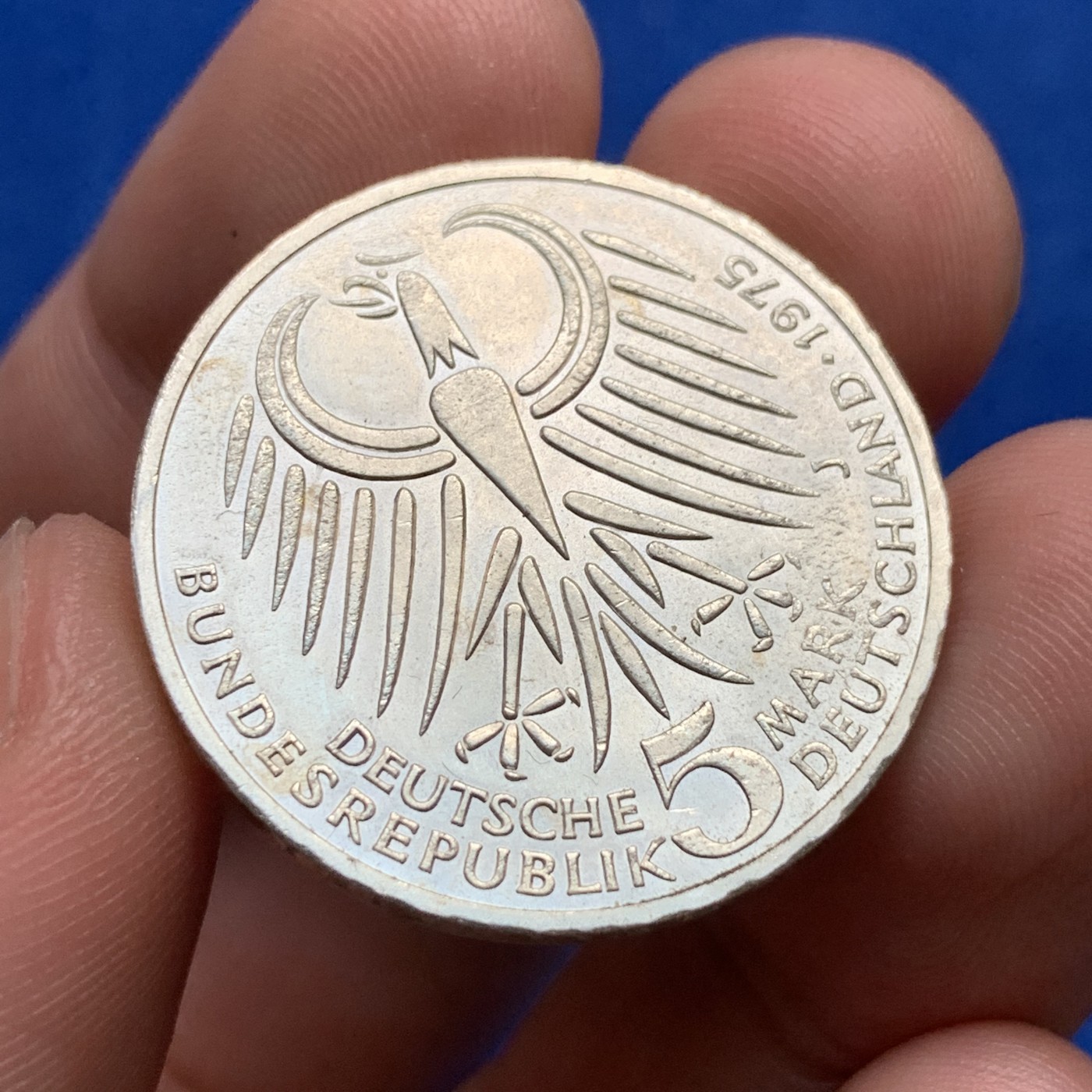 《竞宝斋》第190场-周日，周一 2场 (全场包邮) 德国1975年5马克银币艾伯特逝世50周年